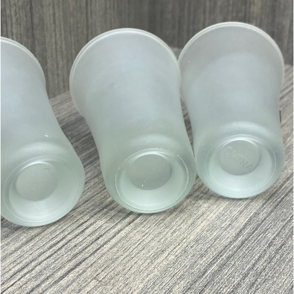 Princess Cruise Line Souvenir Frosted Shot Glasses W/Pewter Ship Seals Set of 3 - Picture 5 of 7